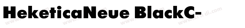 HeketicaNeue BlackC字体转换